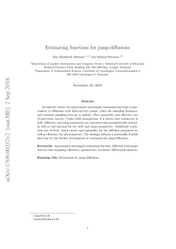 Estimating functions for jump-diffusions
