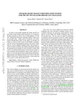 MIT-QCRI Arabic Dialect Identification System for the 2017 Multi-Genre
  Broadcast Challenge