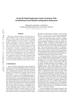 Facial 3D Model Registration Under Occlusions With SensiblePoints-based
  Reinforced Hypothesis Refinement