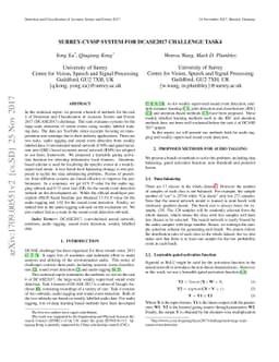 Surrey-cvssp system for DCASE2017 challenge task4
