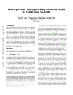Semi-supervised Learning with Deep Generative Models for Asset Failure
  Prediction