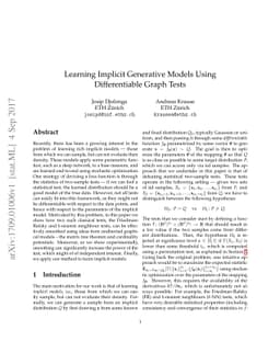 Learning Implicit Generative Models Using Differentiable Graph Tests