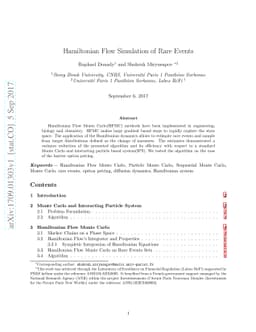 Hamiltonian Flow Simulation of Rare Events