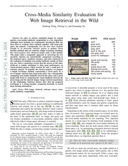 Cross-Media Similarity Evaluation for Web Image Retrieval in the Wild