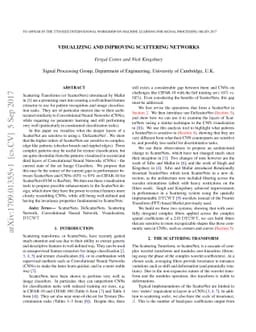 Visualizing and Improving Scattering Networks