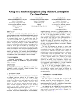 Group-level Emotion Recognition using Transfer Learning from Face
  Identification