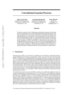 Convolutional Gaussian Processes