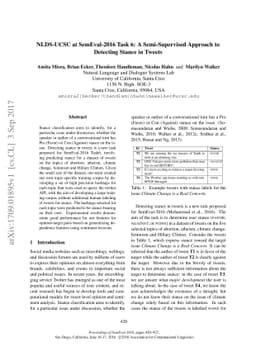 A Semi-Supervised Approach to Detecting Stance in Tweets