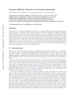 Tropical Sufficient Statistics for Persistent Homology