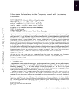 RDeepSense: Reliable Deep Mobile Computing Models with Uncertainty
  Estimations