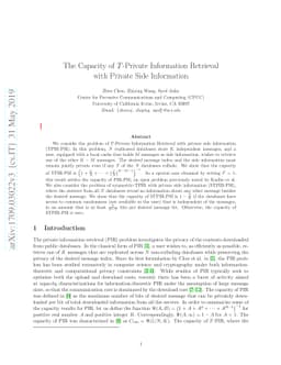 The Capacity of $T$-Private Information Retrieval with Private Side
  Information