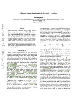 Robust Sparse Coding via Self-Paced Learning