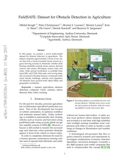 FieldSAFE: Dataset for Obstacle Detection in Agriculture