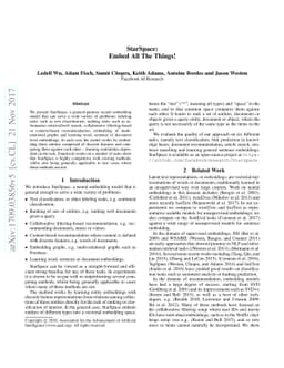 StarSpace: Embed All The Things!
