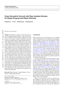 Zoom Out-and-In Network with Map Attention Decision for Region Proposal
  and Object Detection
