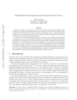 Simple Round Compression for Parallel Vertex Cover