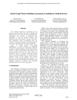 Attack-Graph Threat Modeling Assessment of Ambulatory Medical Devices