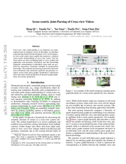 Scene-centric Joint Parsing of Cross-view Videos