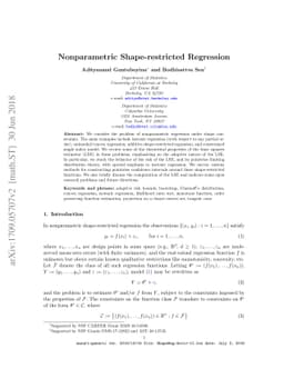 Nonparametric Shape-restricted Regression