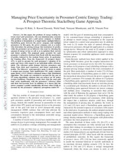 Managing Price Uncertainty in Prosumer-Centric Energy Trading: A
  Prospect-Theoretic Stackelberg Game Approach