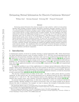Estimating Mutual Information for Discrete-Continuous Mixtures