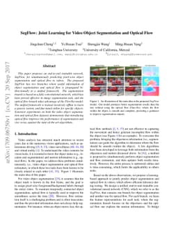 SegFlow: Joint Learning for Video Object Segmentation and Optical Flow