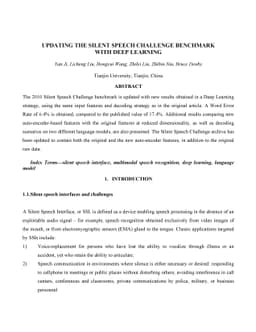 Updating the silent speech challenge benchmark with deep learning
