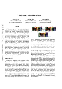 Multi-camera Multi-Object Tracking