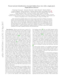 Neural network identification of people hidden from view with a
  single-pixel, single-photon detector