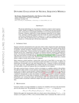 Dynamic Evaluation of Neural Sequence Models