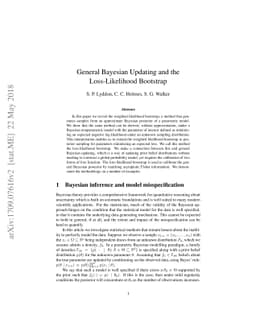 General Bayesian Updating and the Loss-Likelihood Bootstrap