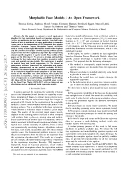 Morphable Face Models - An Open Framework