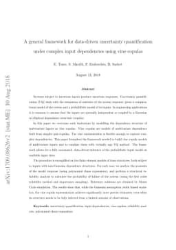 A general framework for data-driven uncertainty quantification under
  complex input dependencies using vine copulas