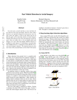 Fast Vehicle Detection in Aerial Imagery