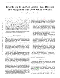 Towards End-to-End Car License Plates Detection and Recognition with
  Deep Neural Networks