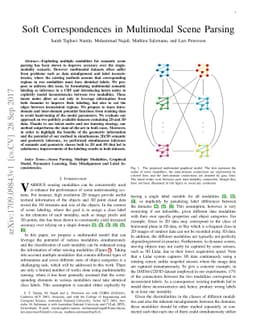 Soft Correspondences in Multimodal Scene Parsing