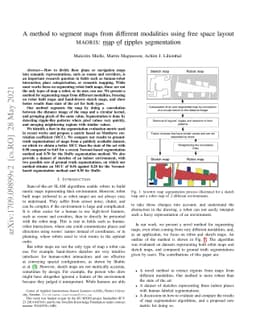 A method to segment maps from different modalities using free space
  layout -- MAORIS : MAp Of RIpples Segmentation