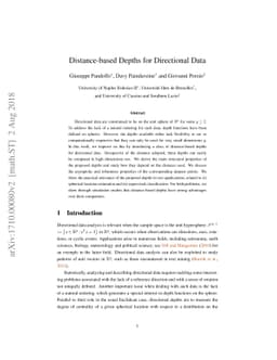 Distance-based Depths for Directional Data