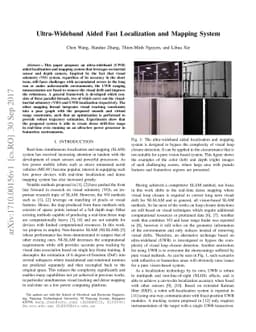 Ultra-Wideband Aided Fast Localization and Mapping System