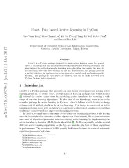 libact: Pool-based Active Learning in Python