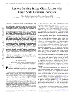 Remote Sensing Image Classification with Large Scale Gaussian Processes