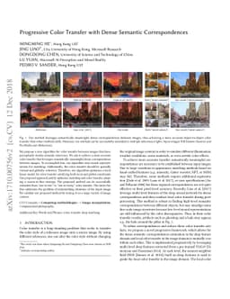 Progressive Color Transfer with Dense Semantic Correspondences