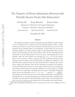 The Capacity of Private Information Retrieval with Partially Known
  Private Side Information