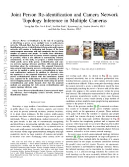 Joint Person Re-identification and Camera Network Topology Inference in
  Multiple Cameras
