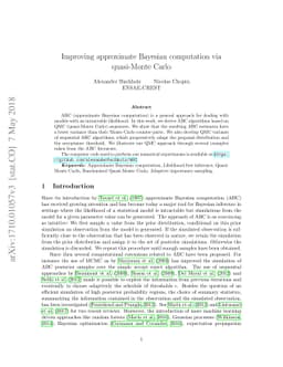 Improving approximate Bayesian computation via quasi-Monte Carlo