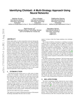 Identifying Clickbait: A Multi-Strategy Approach Using Neural Networks