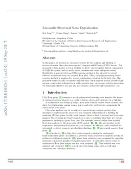 Automatic Structural Scene Digitalization