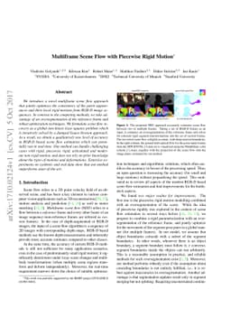 Multiframe Scene Flow with Piecewise Rigid Motion
