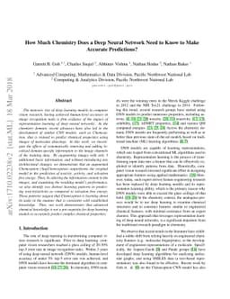 How Much Chemistry Does a Deep Neural Network Need to Know to Make
  Accurate Predictions?