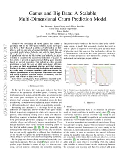 Games and Big Data: A Scalable Multi-Dimensional Churn Prediction Model